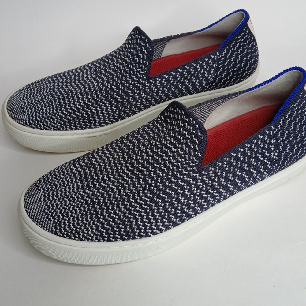 Rothy's The Sneaker Womens Size 6 US Navy Maritime Casual Fabric Slip On Shoes